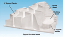 4" SUPPORT PANELS 4/PK