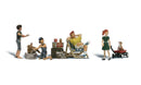Woodland Scenics N Scale Scenic Accents Figures/People Set Dog Wash