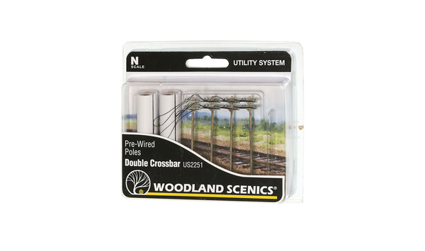 N WIRED POLES DOUBLE CROSSBAR
