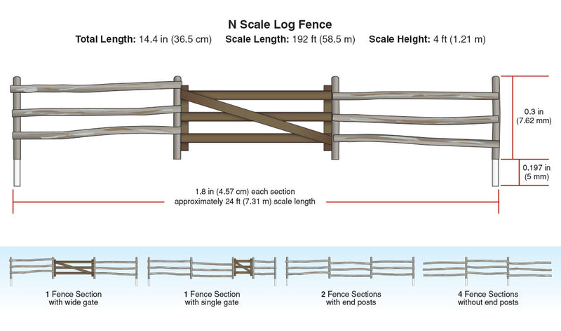 N LOG FENCE