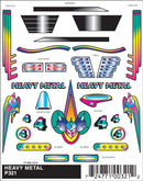 HEAVY METAL STICK-ON DECALS