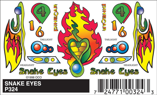 SNAKE EYES STICK-ON DECALS