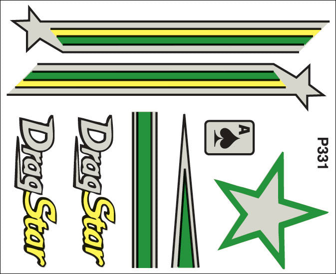 DRAG STAR CUSTOM PARTS W/DECAL