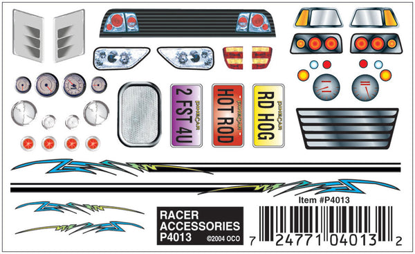 RACER ACCESSORIES DRY TRANSFER