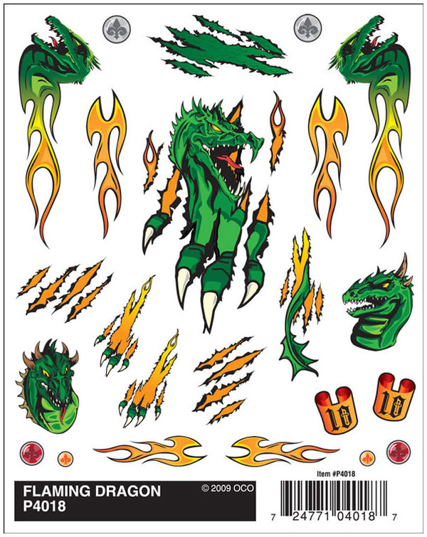 FLAMING DRAGON DRY TRANSFER