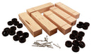 6-PACK BASIC BLK W/WHLS&AXLES