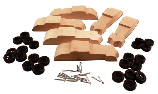 6-PACK DEUCE CPE W/WHLS&AXLES