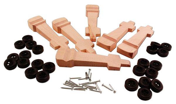 6-PACK DRAGSTER W/WHLS&AXLES