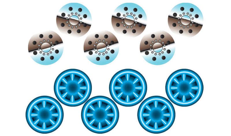 CHROME WHEEL FLARE
