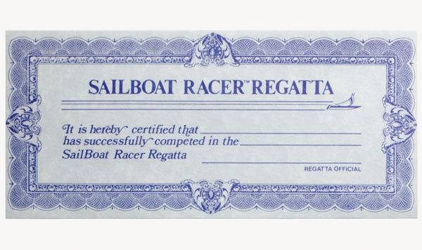 SR PARTCP CERTIFICATES 25/PKG