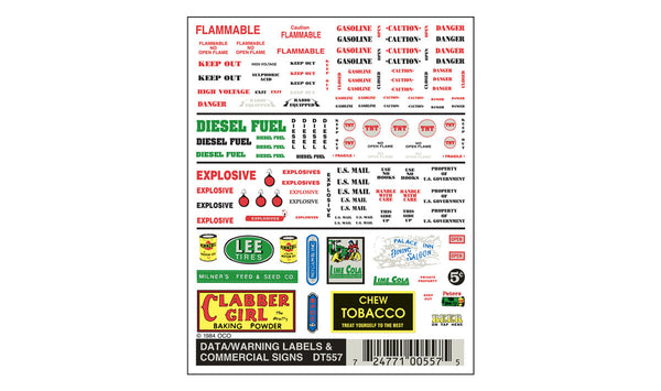 DATA WARNING LABEL & COM SIGNS