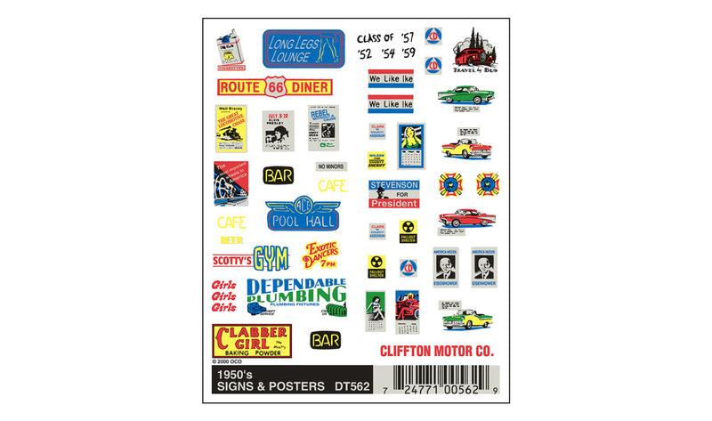 1950'S SIGNS & POSTERS