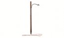 N WOODEN POLE STREET LIGHTS