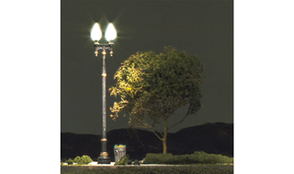 O DOUBLE LAMP POST STREET LIGHTS