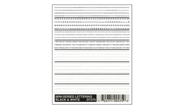 LETTERING, BLACK & WHITE