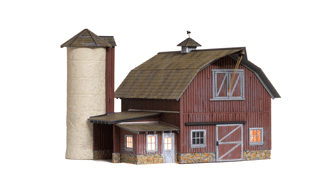 O OLD WEATHERED BARN (LIT)