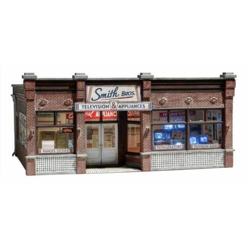 Woodland Scenics WOO5873 O Scale Smith Brothers TV & Appliance Built Model