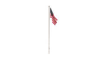 LARGE US FLAG - POLE