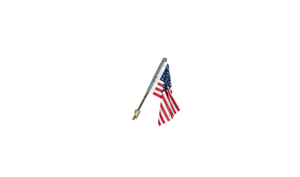 MEDIUM US FLAG - WALL MOUNT