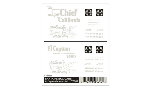 SANTA FE BOX CARS - PASSENGER