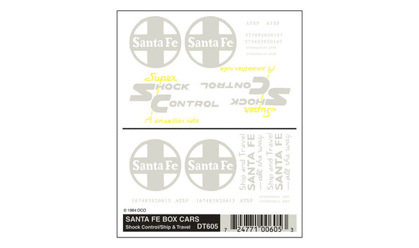 SANTA FE BOX CARS