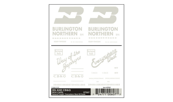BN, CB & Q BOX CARS