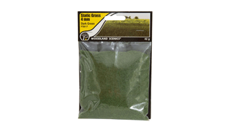STATIC GRASS DARK GREEN 4MM