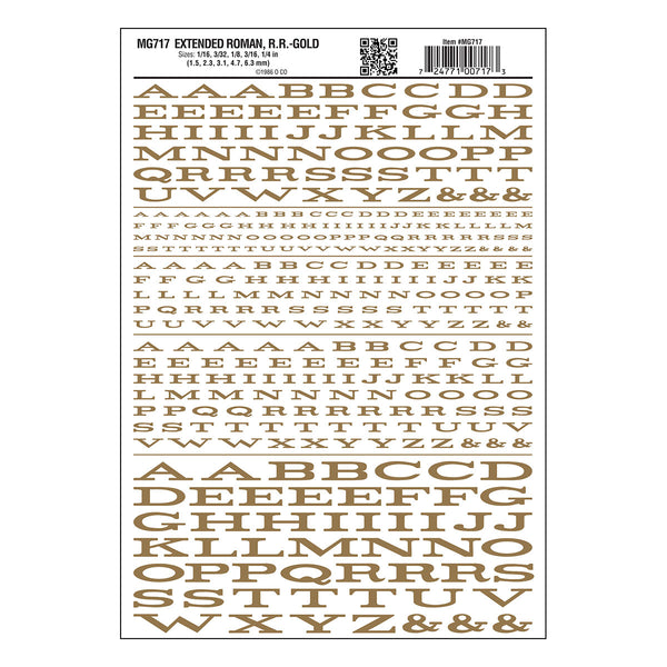 EXTENDED ROMAN RR GOLD DT