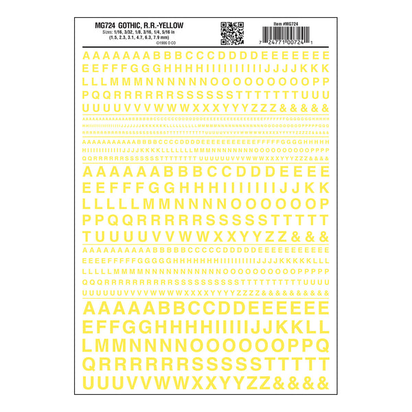 GOTHIC RR YELLOW DT