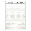 NUMBERS GOTHIC RR WHITE DT