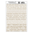 NUMBERS GOTHIC RR GOLD DT