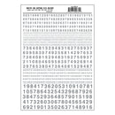 NUMBERS GOTHIC RR SILVER DT