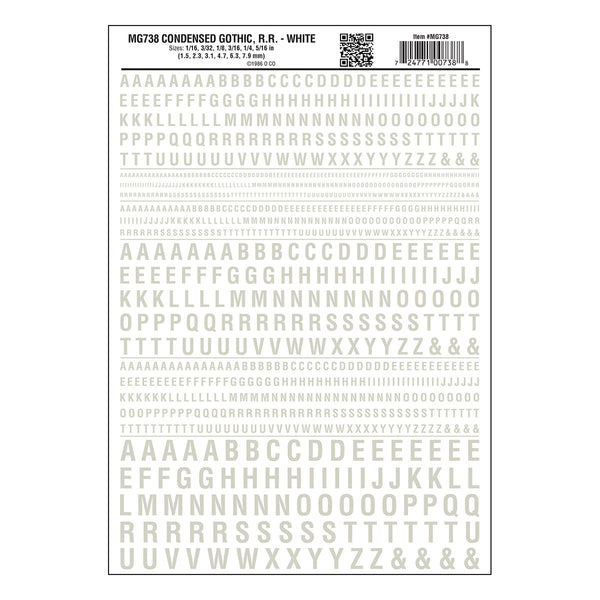 CONDENSED GOTHIC RR WHITE DT