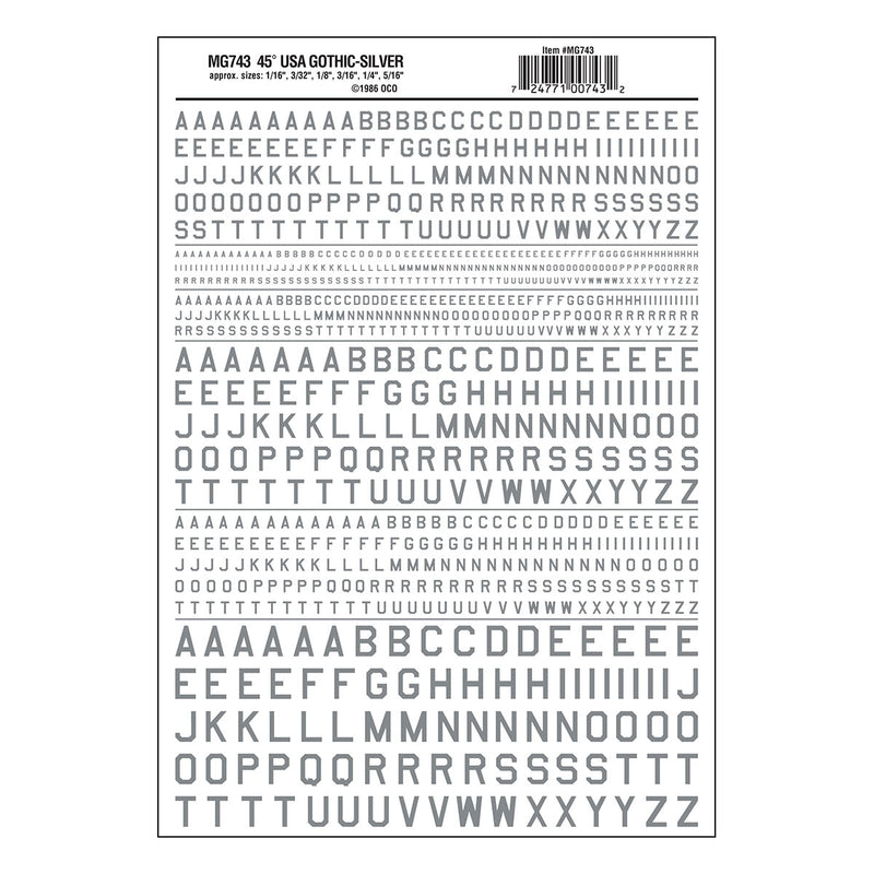 45°USA GOTHIC SILVER DT