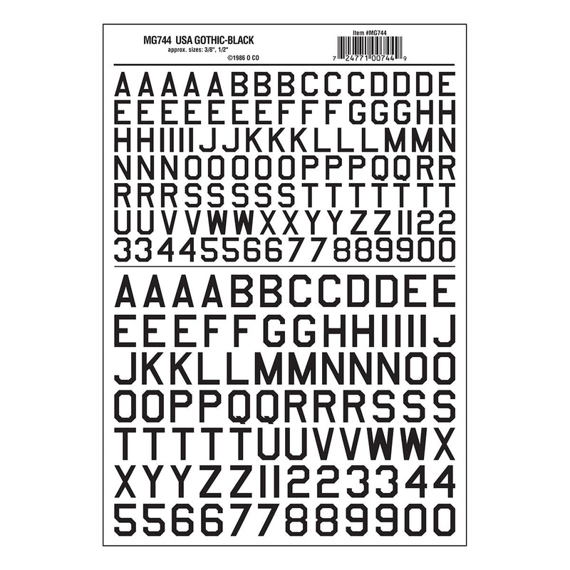 45°USA GOTHIC BLACK 3/8,1/2 DT