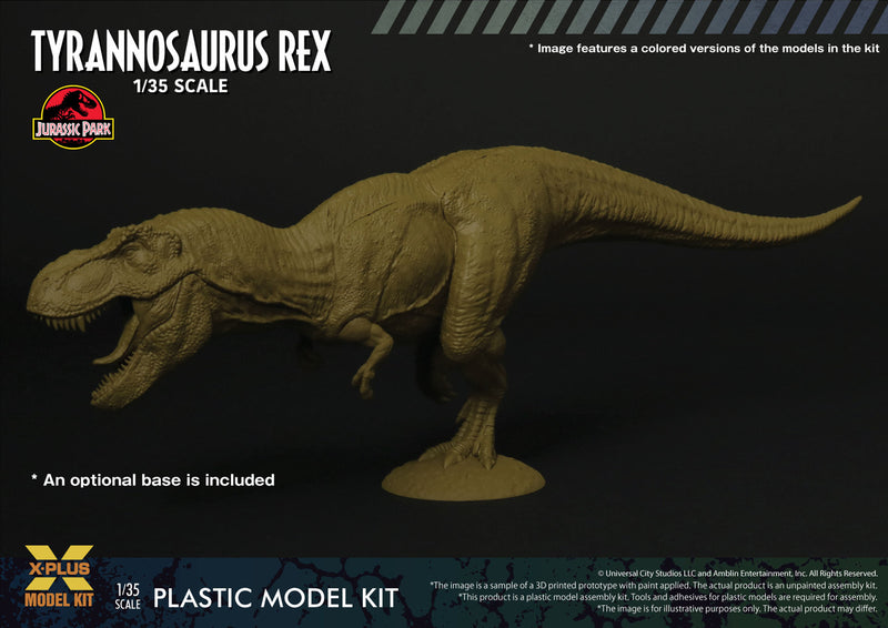 Jurassic Park T-Rex & Malcom Diorama Plastic Model Kit