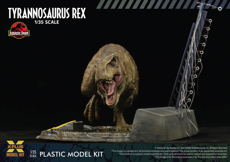 Jurassic Park T-Rex & Malcom Diorama Plastic Model Kit