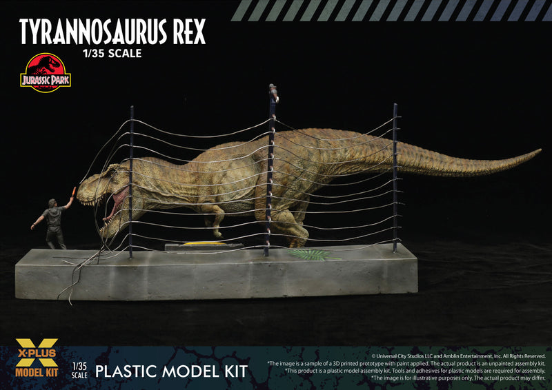 Jurassic Park T-Rex & Malcom Diorama Plastic Model Kit