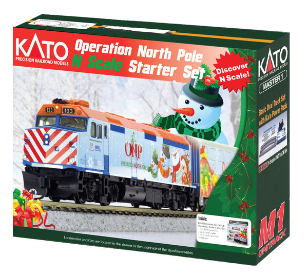 Kato KAT1060036 N 2016 Operation North Pole Train Starter Set