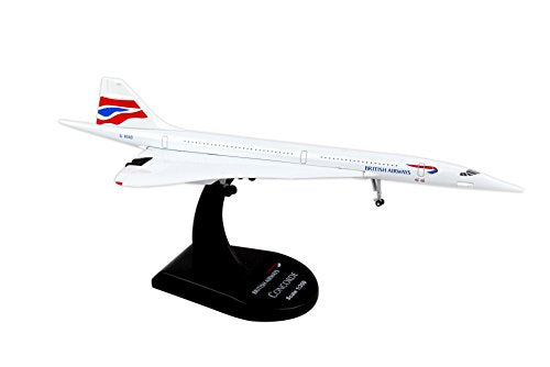 Daron Worldwide Trading Postage Stamp British Airways Concorde Vehicle (1/350 Scale)