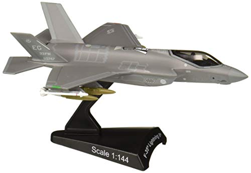 Daron Postage Stamp PS5602 USAF F-35 Version A F-35 Lightning II USAF 1/144 Scale Diecast Model with Stand