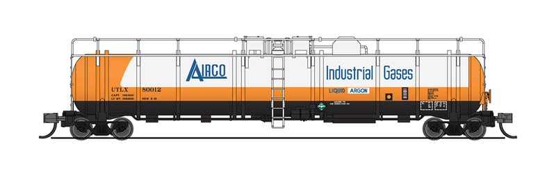 Broadway Limited N-Scale Cryogenic Tank Car, AirCo, 2-Pack
