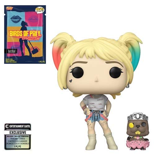 Entertainment Earth Birds of Prey Harley Quinn Black Mask Club Pop! Vinyl Figure with Collectible Card Exclusive