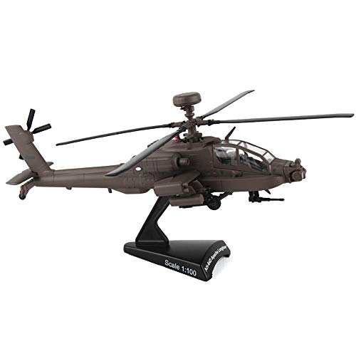 Daron Postage Stamp Boeing AH-64D Apache Longbow 1/100 Scale Diecast Display Model with Stand