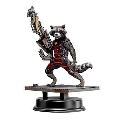 Dragon Models 7" Guardians of The Galaxy - Rocket Raccoon in Red Suit, Action Hero Vignette Model Kit