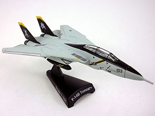 Daron Worldwide Trading Postage Stamp F-14 Tomcat Vf-103 Jolly Rogers 1/16o Scale Airplane Model