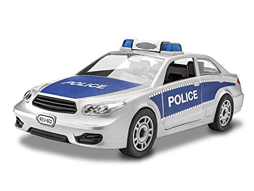Revell Junior Police Car Model Kit, Silver
