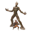 Dragon Models Guardians of The Galaxy - Groot with Rocket Raccoon Action Hero Vignette (1/9 Scale)