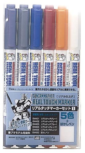 GSI Creos Gundam Marker Real Touch Set 1 (6 Markers)