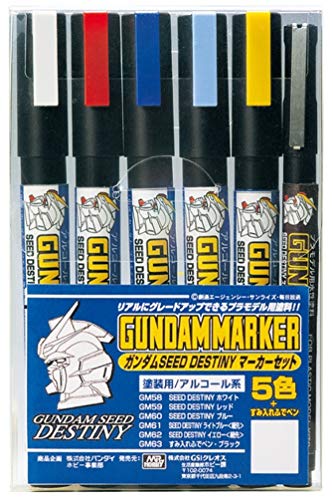GSI Creos GMS114 Gundam Marker Seed Destiny Set #1 (6 Markers)
